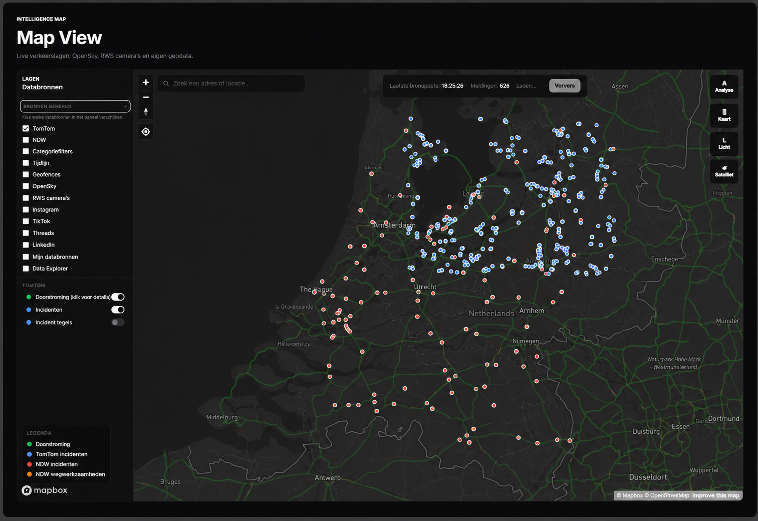 Meridian Intelligence — Map View